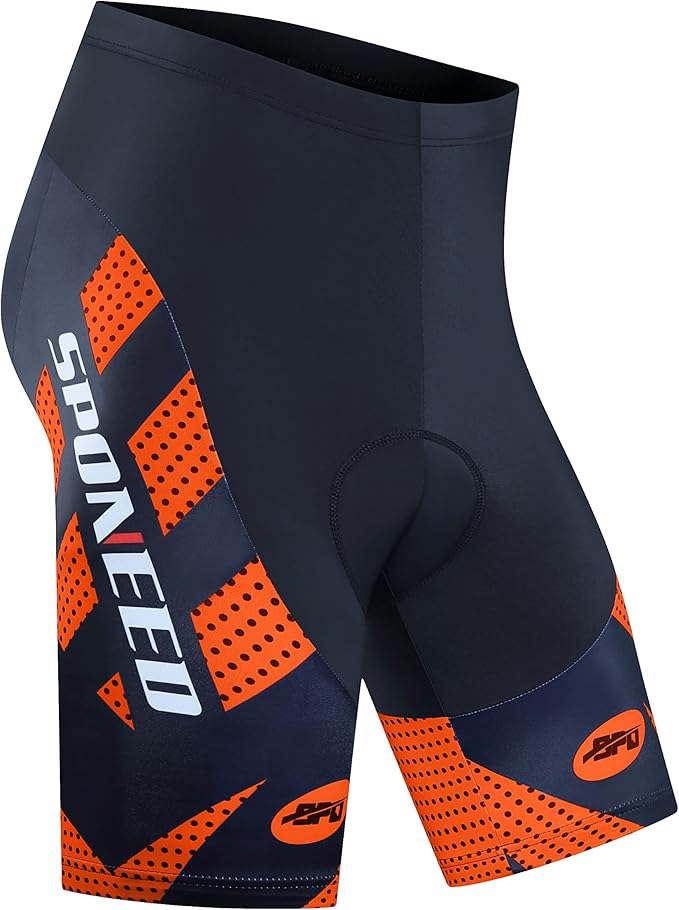 sponeed Men's Cycling Shorts Padded Bicycle Riding Pants Bike Biking Clothes Cycle Wear Tights
