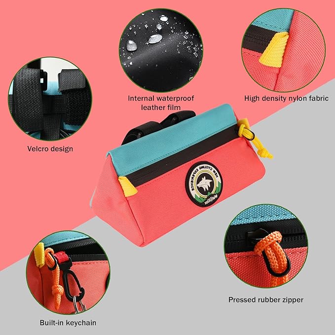 Bike Handlebar Bag,Kids Bicycle Front Basket Pack,Waterproof Bikes Bag,Small Bicycle Handle Bar Bag for Boys Girls Men Women