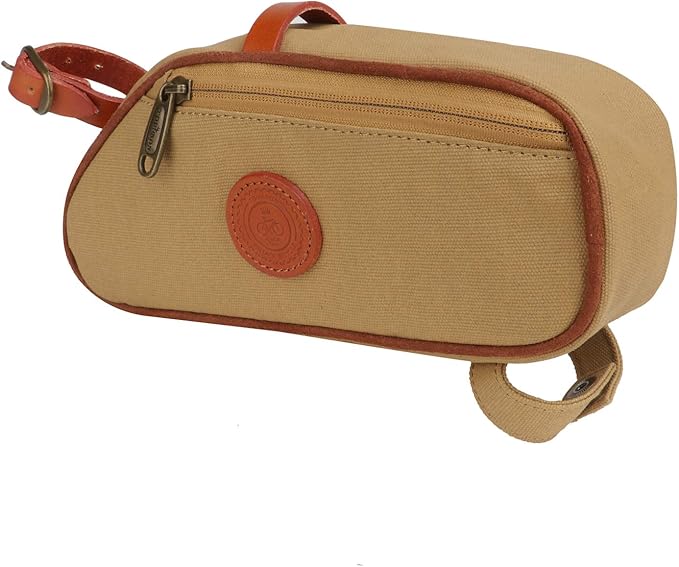 TOURBON Canvas Cycling Pouch Bicycle Frame Triangle Bag Bike Under Top Tube Bag Corner Storage