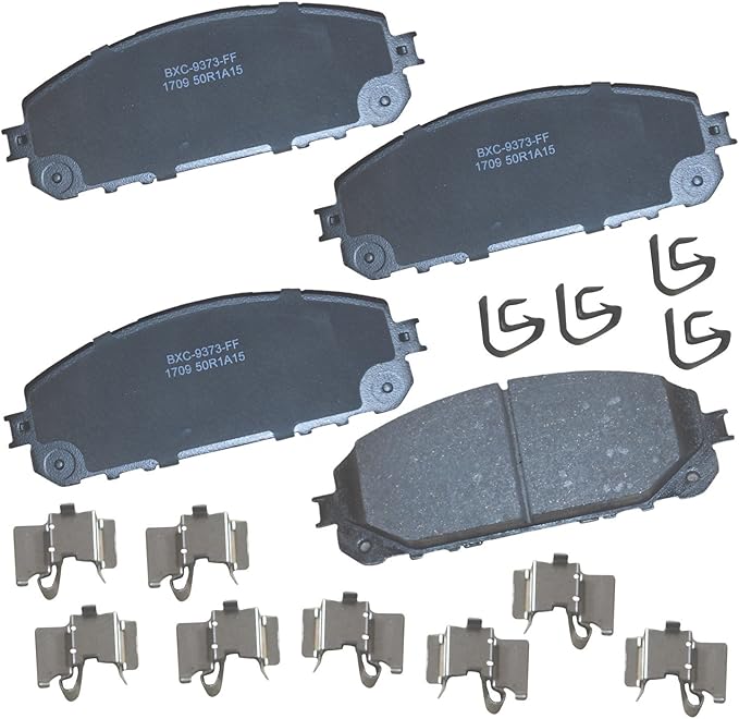 Bendix Premium SBC1709 Ceramic Front Brake Pads for 2014-2023 Jeep Cherokee, only models with brake code BRG and Dual Piston calipers
