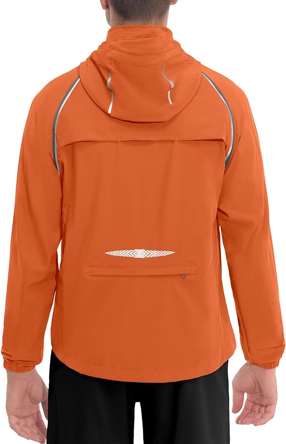 Little Donkey Andy Men's Quick-dry Running Jacket, Convertible UPF 50+ Cycling Jacket Windbreaker with Removable Sleeves