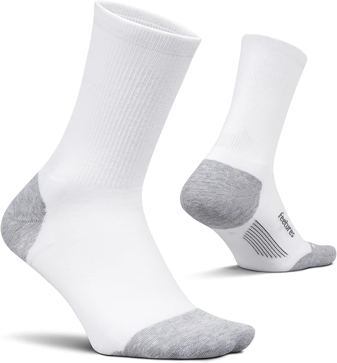 Feetures Elite Max Cushion Mini Crew - Running Socks for Cycling, Walking & Everyday Use - Athletic Socks - Moisture Wicking