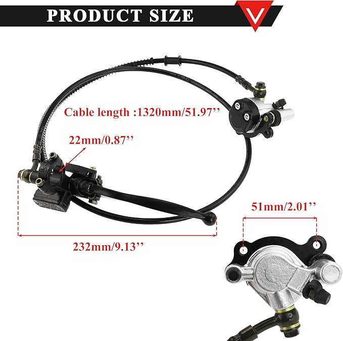 PRO BAT Hydraulic Brake Master Cylinder Caliper CT100U CC100X Trail Mini Bike