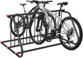 Commercial Grid Bike Rack - Heavy Duty Metal Floor Bike Stand, Outdoor Bicycle Rack for Garage, School, Outdoor Parking, Bike Shop, 10-Bicycle Capacity (Single & Double Sided)