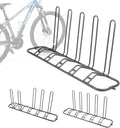 XCSOURCE Bike Parking Stand, Bike Rack Bicycle Floor Parking Stand for 5 Bikes, Adjustable Dual Purposes Bike Storage Holder for Garage, 2 Extra Floor Anchor Brackets Available, Indoor & Outdoor
