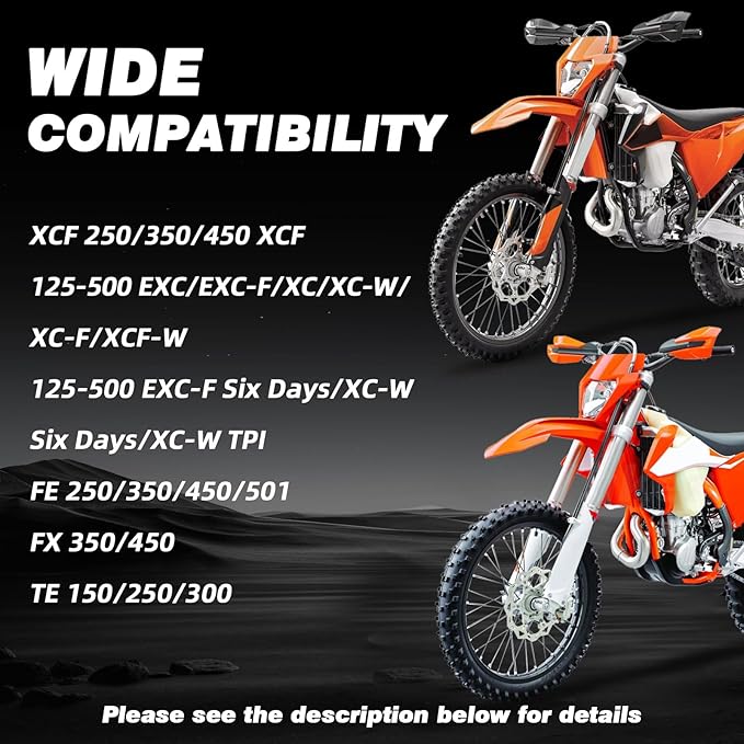 Dirt Bike Kickstand Side Stand Support Stand Adjustable Aluminum CNC with Springs for 150 200 250 300 350 400 450 500 530 XC/XC-F/XCF-W/XCW/XCFW/EXC/EXC-F/EXC Sixdays/FE/TE 2008-2016 Black