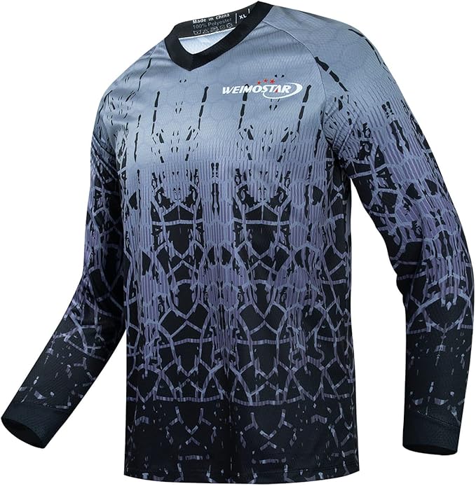 Cycling Jersey Long Sleeve Men's Mountain Bike Motocross Jersey Long Sleeve MTB T-Shirt