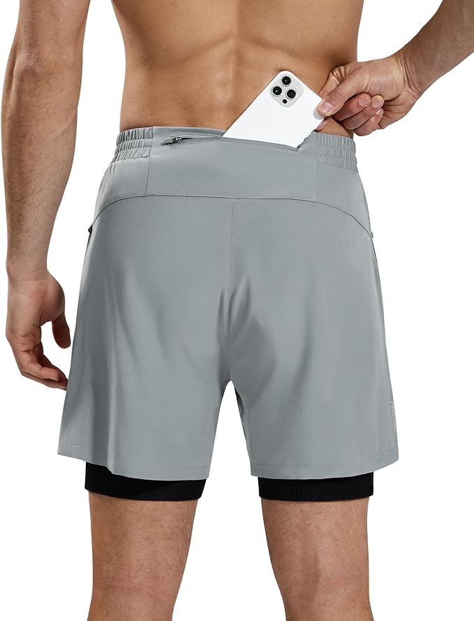 Nepest Men’s 4D Padded Mountain Bike Shorts MTB Cycling Biking Bicycle Riding Shorts with Zipper Pockets