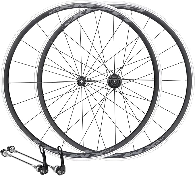 Bicycle Wheelset, 700C Aluminum Alloy Quick Release Road Bike Wheel, Rim Brake Front 2 Rear 4 Bearing Aerodynamic Racing Wheels
