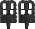 2pcs Mountain Bike Pedals Flat Nylon Lightweight High Grip Wide Platform with Sealed Bearings for Commuting and Off-Road Cycling