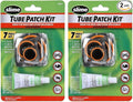 Slime 1022-A Tube Rubber Patch Kit, for Bikes and Other Inflatables, Contains, 5 Patches, Scuffer and Glue (Pack of 2)