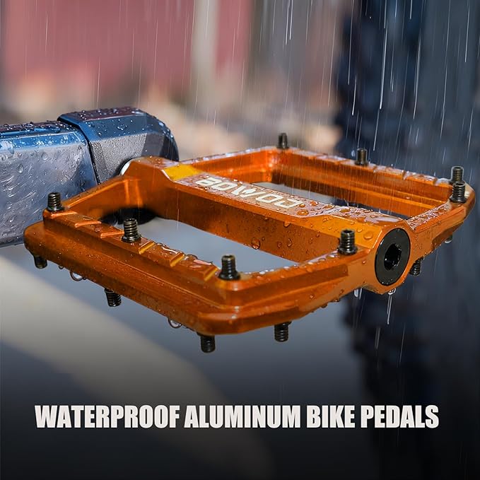Bike Pedals 9/16" Lightweight Non-Slip Bicycle Platform Pedals - Fits Most Adult Bikes & Mountain Bikes &MTB, Road Bikes and Slip-Resistant Design