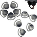 10 Pack Bike Helmet Strap Locking Buckle Fastener Self-Adjusting Divider Ear Side Triangle Dividing Adapter for Skateboard Cycling MIPS Ski Kids Bicycle Helmets Mission