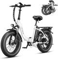 Heybike Ranger 2.0 Foldable Electric Bike for Adults, 20"×4 Fat Tire Ebike with 1400W Peak Motor, 28 MPH Max Speed, 600Wh Removable Battery, Up to 65 Miles Range, Front Suspension Step-Thru E Bike