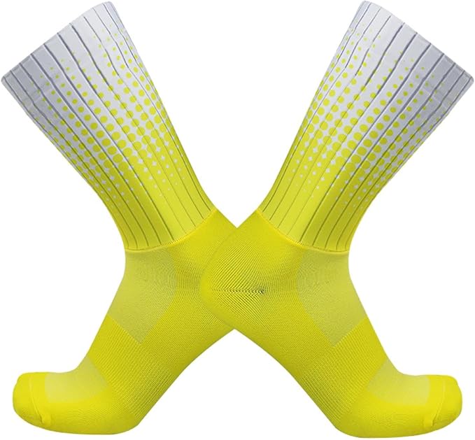 Aero Socks Silicone Non-Slip Breathable Comfortable and Durable Sports Cycling Socks one size 6-12