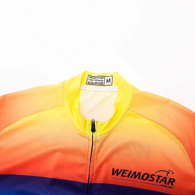 Men's Cycling Jersey Short Sleeve Bike Shirts Bicycle Jacket with Pockets