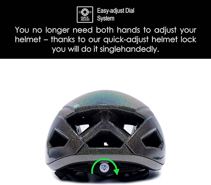 SQUALO Oscar Aerodynamic Bike Helmet, Lightweight 250g Road Cycling & Triathlon Helmet for Men Women, Wind Tunnel Tested with CFD Optimization, Adjustable Dial & 22 Vents for Speed & Cooling