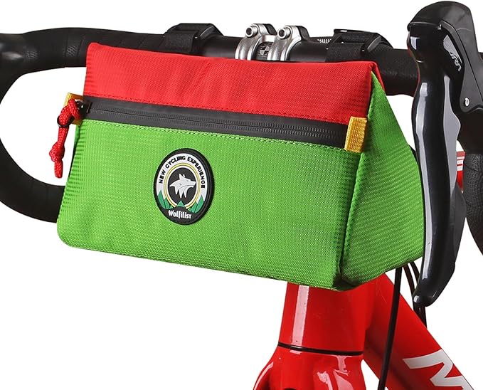 Bike Handlebar Bag, Bicycle Front Bag, Kids Handle Bar Bag, Storage Bag with Shoulder Strap for Men Women Kids Outdoor Road MTB Cycling