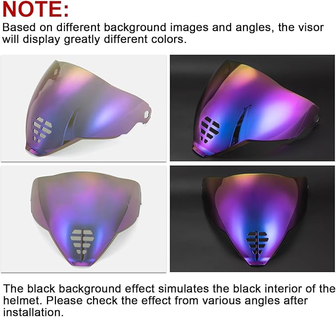 PSLER IC-06 visor- Icon Airflite Face Shield Motorcycle Helmet Visor Accessories Replacement for Icon Airflite IC-06,Deep Purple