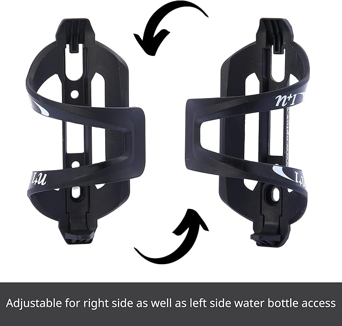 N+1 Lightweight Bicycle Bottle Holder- Side Load Bike Water Bottle Cage for Road Bikes and Mountain Bikes