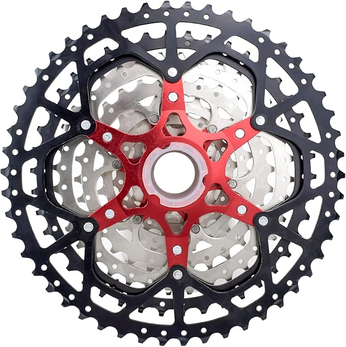 VG SPORTS 8/9/10/11/12 Speed Ultra-Light Bike Cassette for Mountain Bike 11-40T/11-42T/11-46T/11-50T/11-52T MTB Cassette Lightweight Aluminum Bracket Cassette