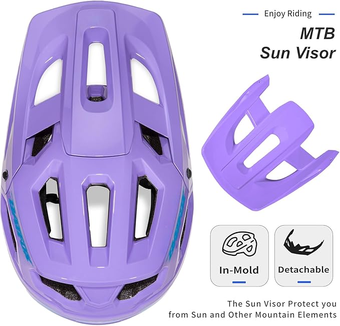 BATFOX Bike Helmet,Mountain Bike Helmet Helmets for Men Women Adults Youth