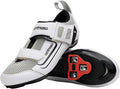 Tommaso Veloce II Cycling Shoes - Ride in Style - Peloton Shoes Triathlon Road Bike Indoor Cycling Men Women Compatible with Look Delta SPD SPD-SL Cleats White Black