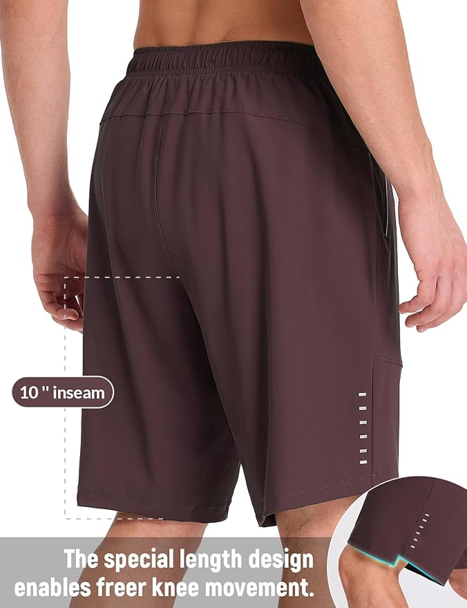 baleaf Men's Mountain Bike Shorts 4D Padded Loose-fit MTB Cycling Lightweight Bicycle Biking Shorts Zipper Pockets
