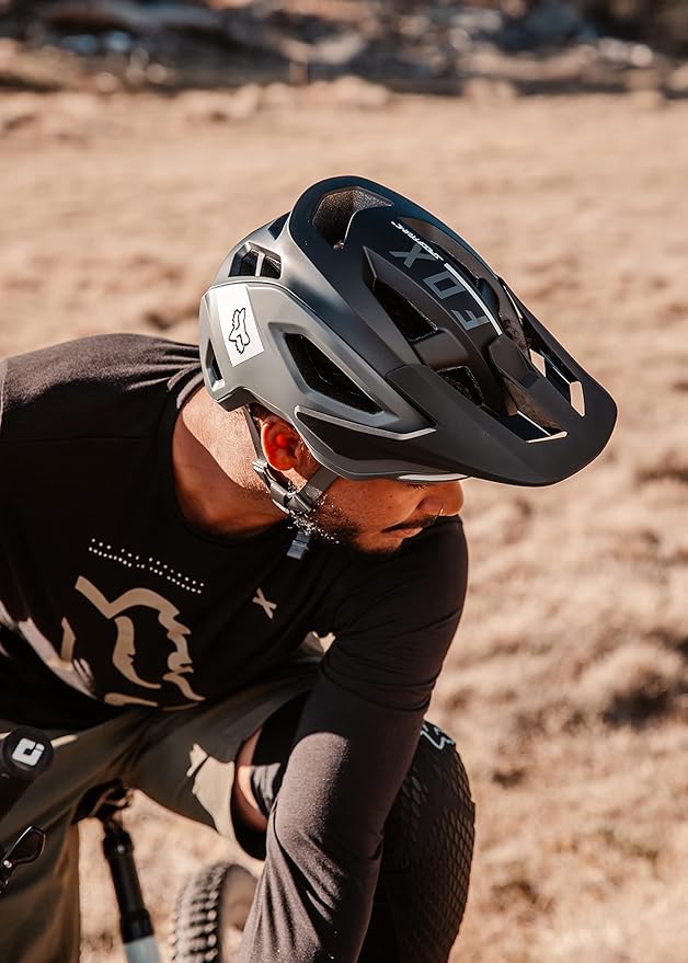 Fox Racing Speedframe Pro Mountain Bike Helmet, Blocked Black, Large