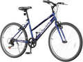 26 inch 7-Speed Commuter Bicycle,Hybrid Bicycle,Men's Cruiser Bike/Mountain Bike V Brake,Metal Frame, Adult Bike (Black, White, Blue, Green, Purple, Pink)