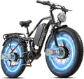 2026 Upgraded Dual Motors AWD Electric Bike for Adults 5000w/3000W/1500W Motor Dirt Ebike 40MPH/30MPH 52V/48V 30Ah/20Ah Battery Up to 90 Miles Long Range 26" Fat Tire Bicycle for Commute Mountains