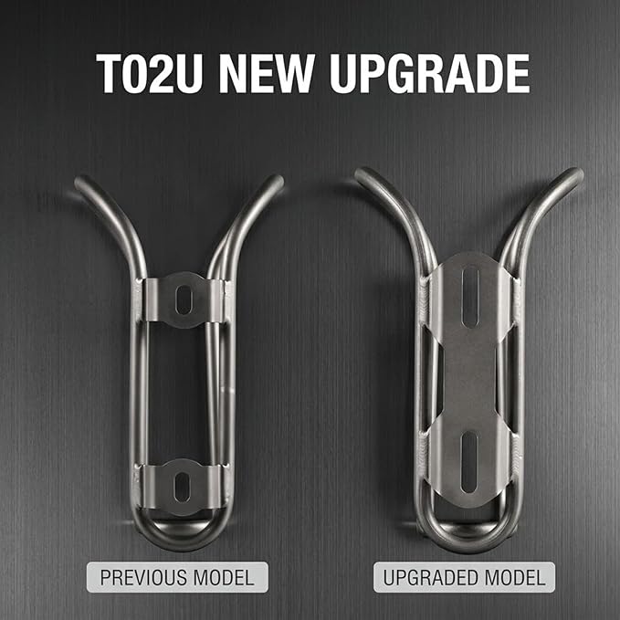 Titanium Bike Water Bottle Cages, 2-Pack, Lightweight and Durable Alloy Holder for MTB and Road Bicycles - Silver (01 2Pack)