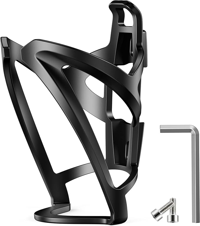 Bike Water Bottle Holder, WOCBUY Bicycle Water Bottle Holder Cage Bracket Fit 22-26 oz Bottle with Secure Screw Mounting, Perfect for Cycling, Commuting or Other Outdoor Activities