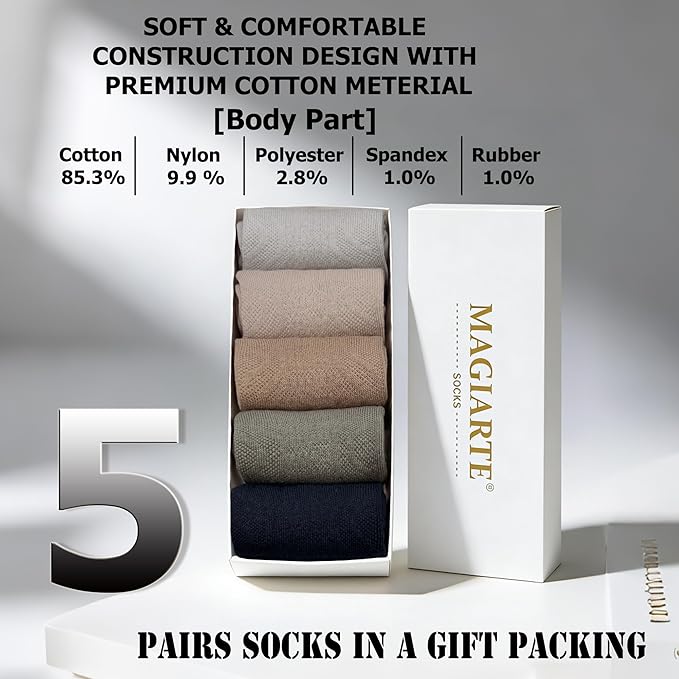 MAGIARTE Womens Mini Crew Ankle Socks Athletic Casual Cotton Socks for Women