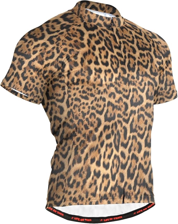 Men's Cycling Bike Jersey Short Sleeve Moisture Wicking, Breathable, Quick Dry Biking Shirt with 3 Rear Pockets