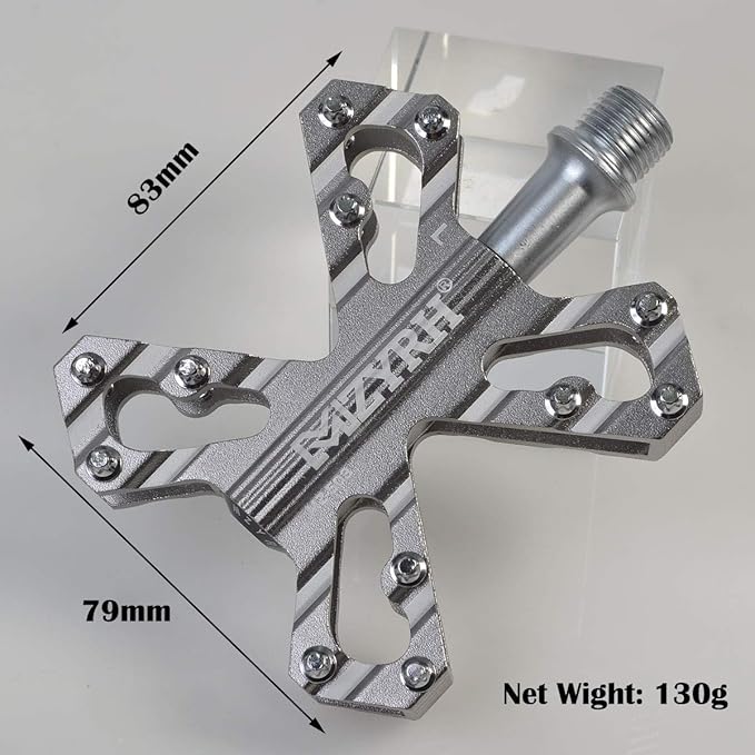 ThinkTop 3 Bearing Ultralight MTB BMX Road Mountain Bike Pedals Platform Flat Aluminum Sealed Ever Lubricate Bearing Axle 9/16 Inch