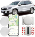 Tracker Device for Vehicles,Car GPS Tracker Work with Apple Find My(iOS Only),No Monthly Fee Mini Hidden Car Tracker with Magnetic Case (White,2PCS)