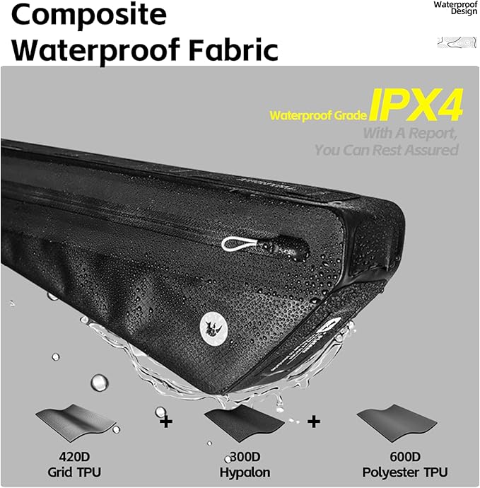 Rhinowalk Bike Frame Bag Bicycle Triangle Bag Waterproof Under Top Tube Bag Front Storage Pouch Bikepacking