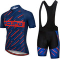 Hotlion Men's Cycling Jersey Set Summer Cycling Clothing Suit Pro Team Bike Clothes Road Biking Outfits Bicycle Kit for Men
