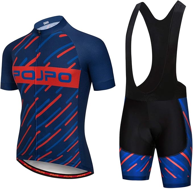 Hotlion Men's Cycling Jersey Set Summer Cycling Clothing Suit Pro Team Bike Clothes Road Biking Outfits Bicycle Kit for Men