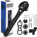 corki Cycles Out Front Handlebar Mounted Cycle Computer Bike Mount Compatible with Garmin Wahoo Bryton Cateye