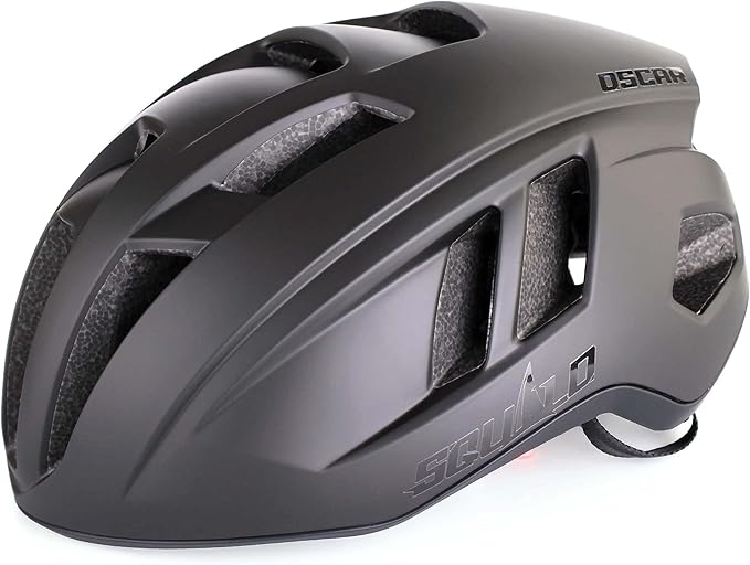 SQUALO Oscar Aerodynamic Bike Helmet, Lightweight 250g Road Cycling & Triathlon Helmet for Men Women, Wind Tunnel Tested with CFD Optimization, Adjustable Dial & 22 Vents for Speed & Cooling