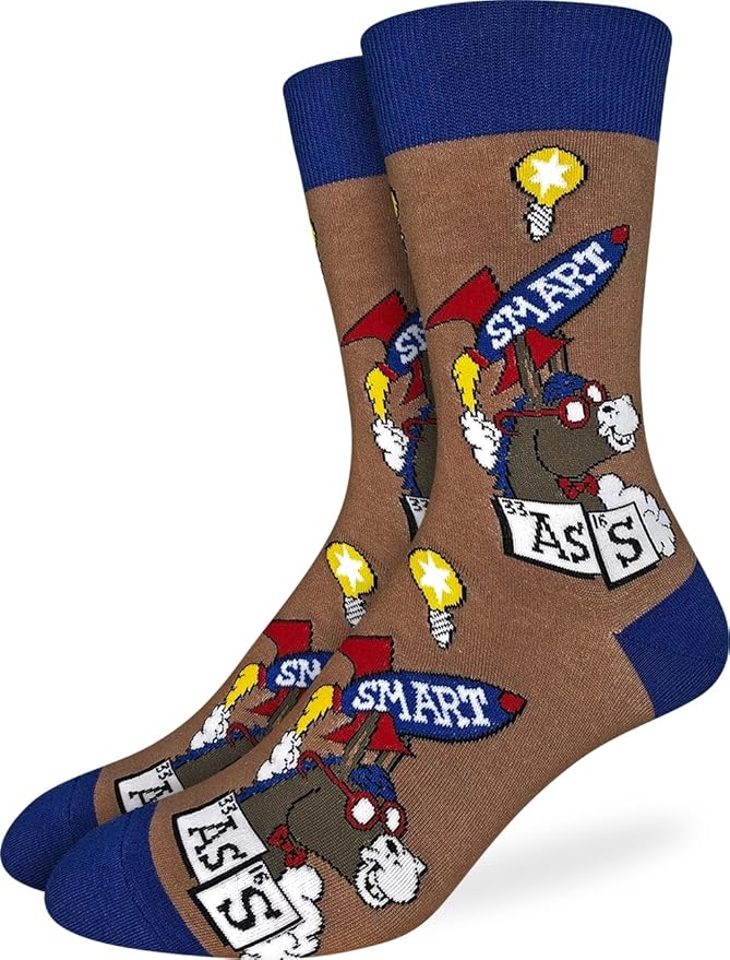 Good Luck Sock Novelty Crew Socks for Adults - For Men, Women and Teens