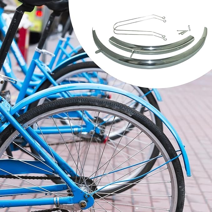 Foldable Bikes Front Rear Fender Bicycle Mudguard for 20 inch Wheel Components Reliable Replacement Protector Rear Mud Guard