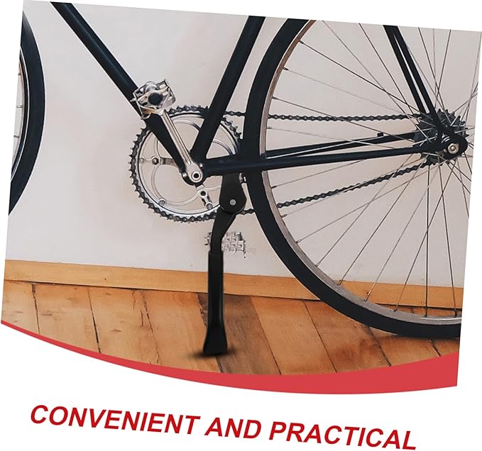 Toyvian Adjustable Bike Kickstand Aluminum Alloy Side Support for Mountain and Road Bikes Suitable for Adult Bicycles Easy Installation Sturdy Foot Brace