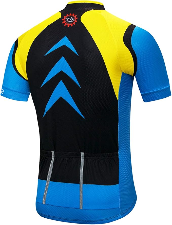 Cycling Jersey Mens Road Bicycle Clothing Summer Short Sleeve Breathable Cycling Tops