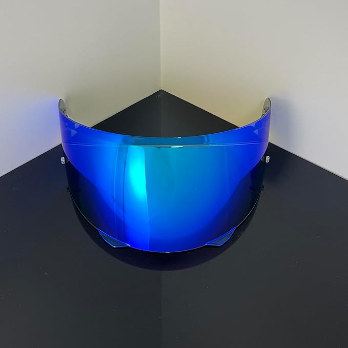 BSTOP i90 Face Shield Visor Sunscreen for HJC HJ-33 i90/i91 Helmet Visor Replacement Windshield Sunshield (Revo Deep Blue-day use only)