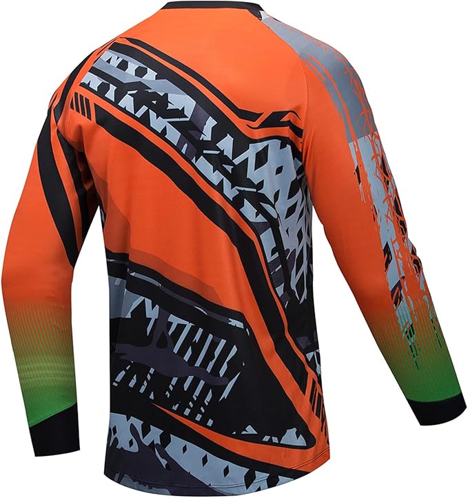 Cycling Jersey Long Sleeve Men's Mountain Bike Motocross Jersey Long Sleeve MTB T-Shirt