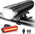 2026 New 1200LM Wide Angle Bike Lights for Night Riding, 3+5 Modes & IP65 Waterproof Bicycle Lights Front and Rear, Long-Lasting USB Rechargeable Towing Hitch Lights for Road Mountain Cycling