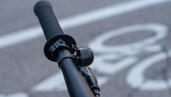 Spurcycle - Compact Bell | 22.2mm Light and Compact Brass Alloy Dome Bike Bell for Mountain Bike or Flat Bar ONLY. Composite Nylon Mount for Easy Install. Engineered for The Lasting Spurcycle Sound